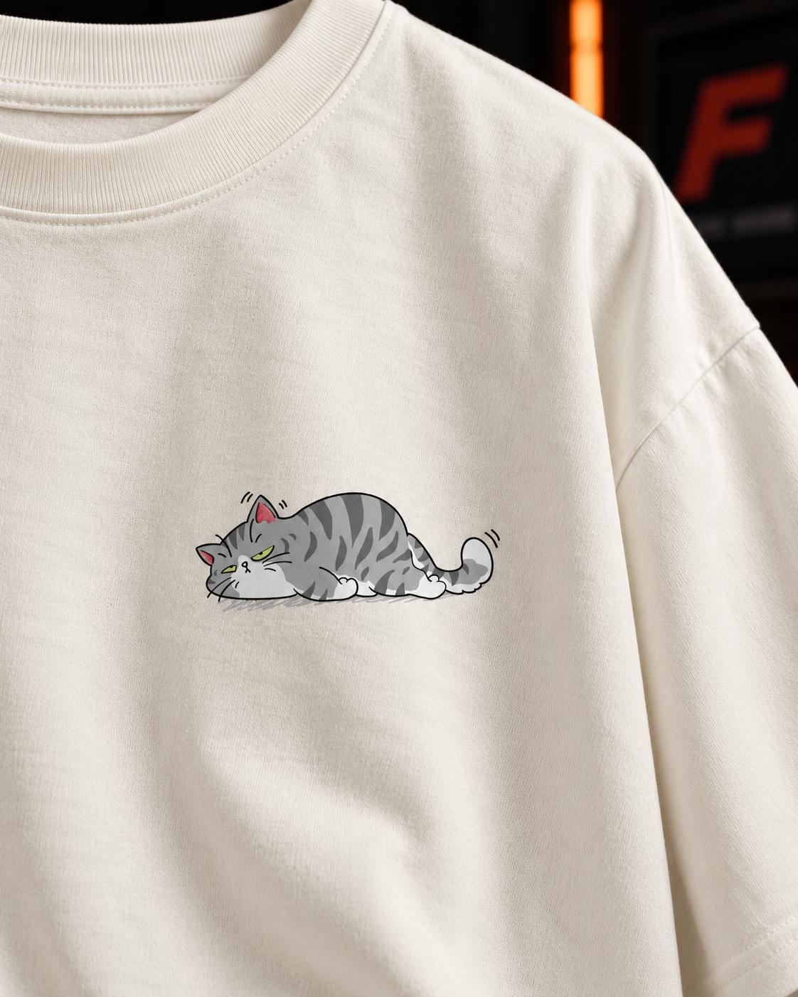Salary Ek, Kharche Anek Unisex Oversized Cat T-Shirt