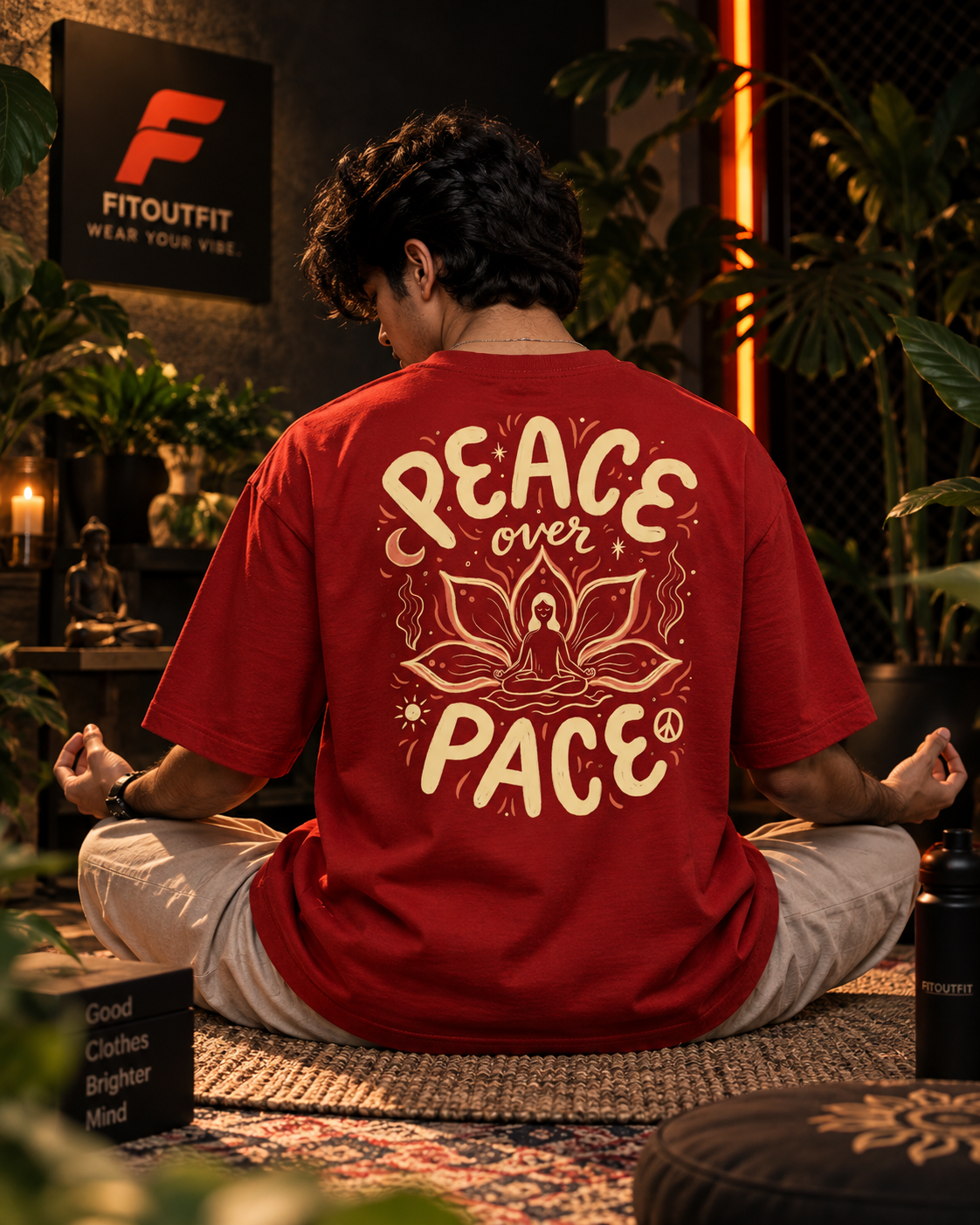 Peace Over Pace Unisex Oversized T-Shirt | Fitoutfit