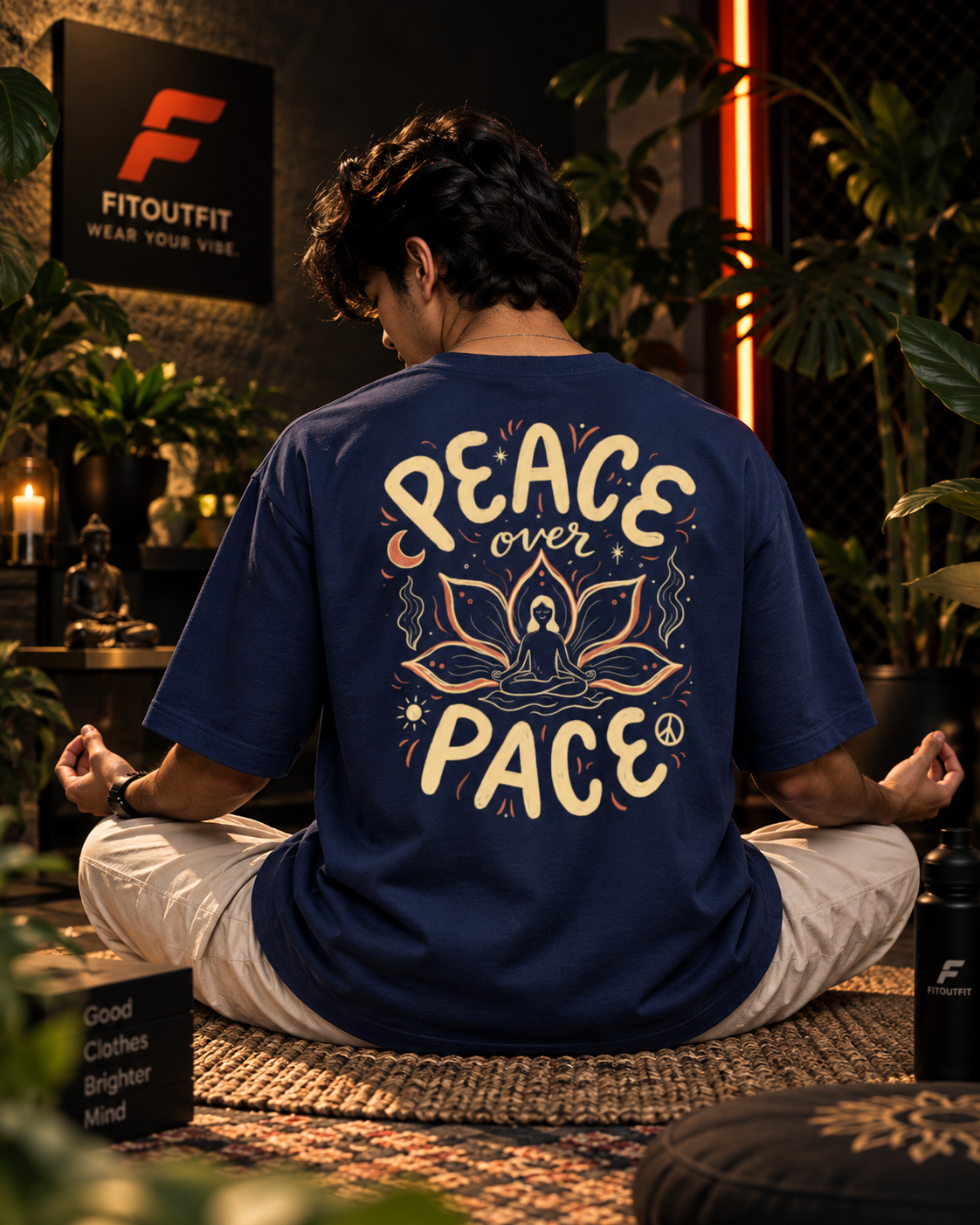Peace Over Pace Unisex Oversized T-Shirt | Fitoutfit