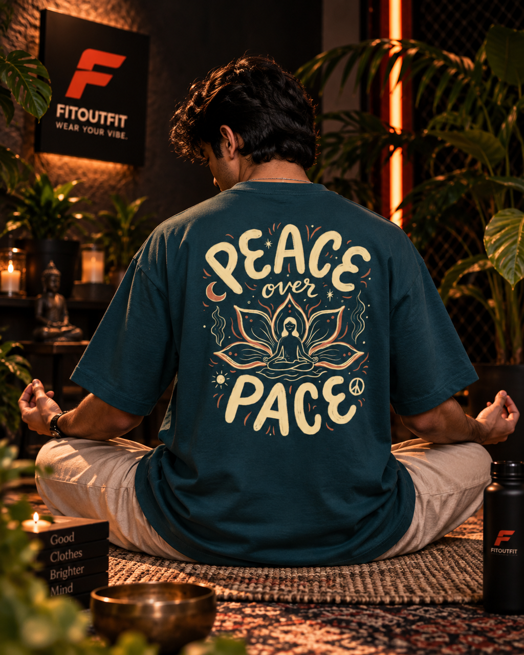 Peace Over Pace Unisex Oversized T-Shirt | Fitoutfit