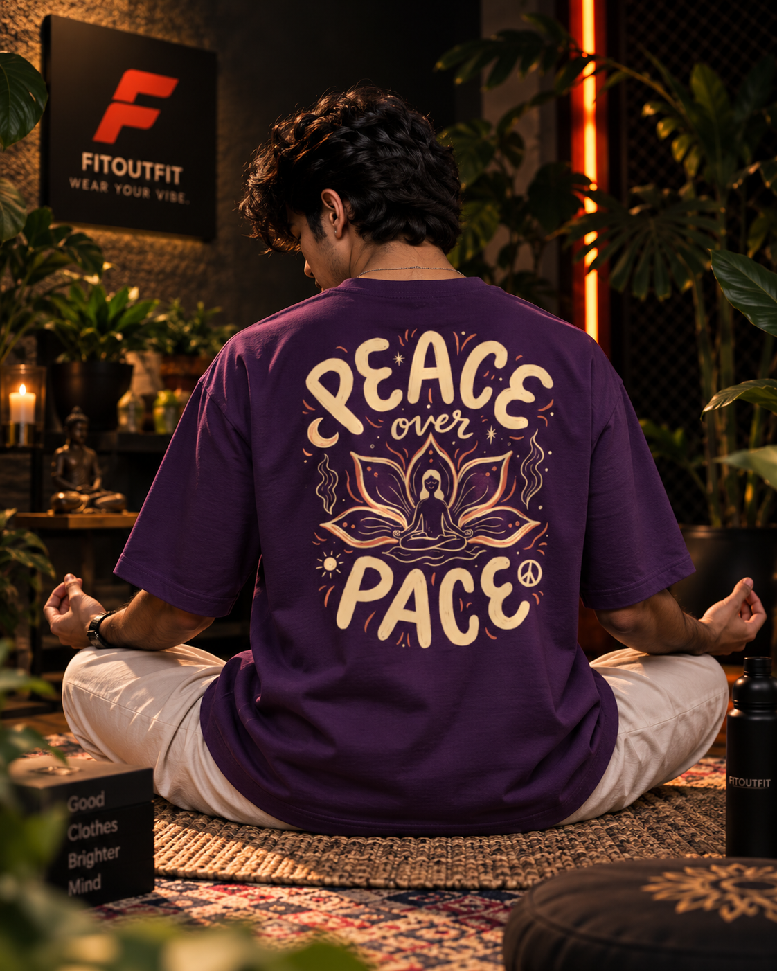 Peace Over Pace Unisex Oversized T-Shirt | Fitoutfit