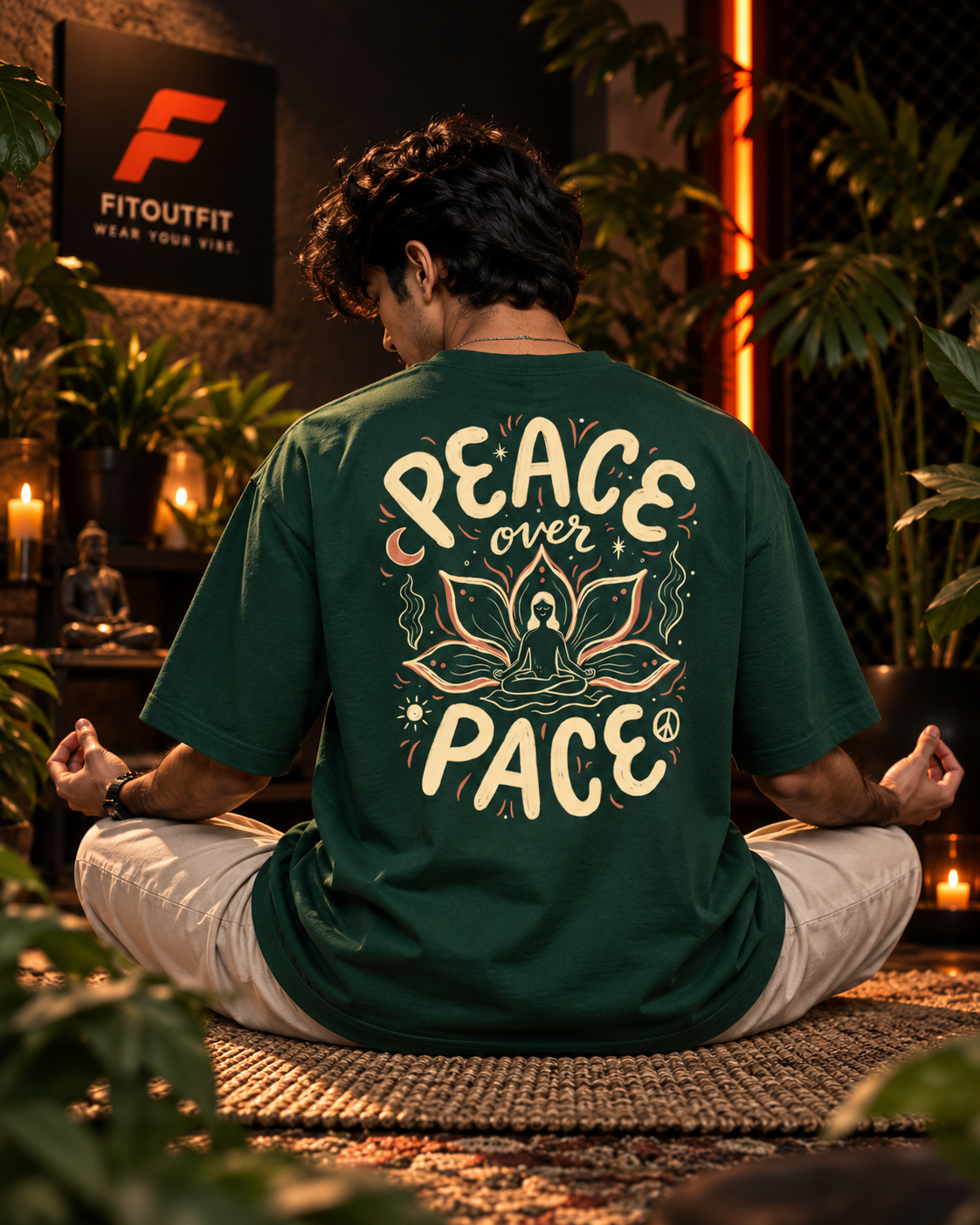Peace Over Pace Unisex Oversized T-Shirt | Fitoutfit