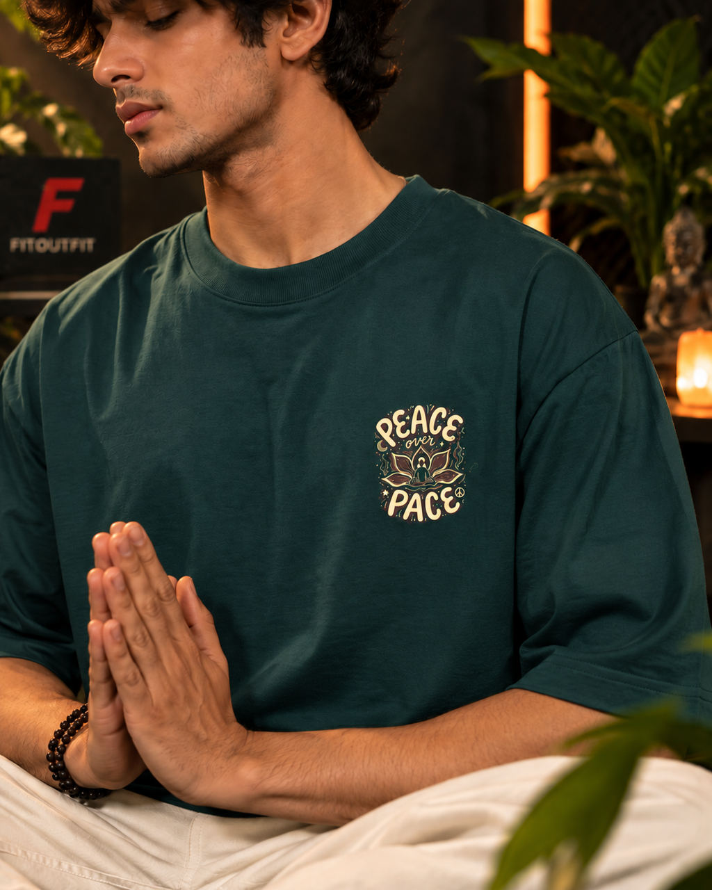 Peace Over Pace Unisex Oversized T-Shirt | Fitoutfit