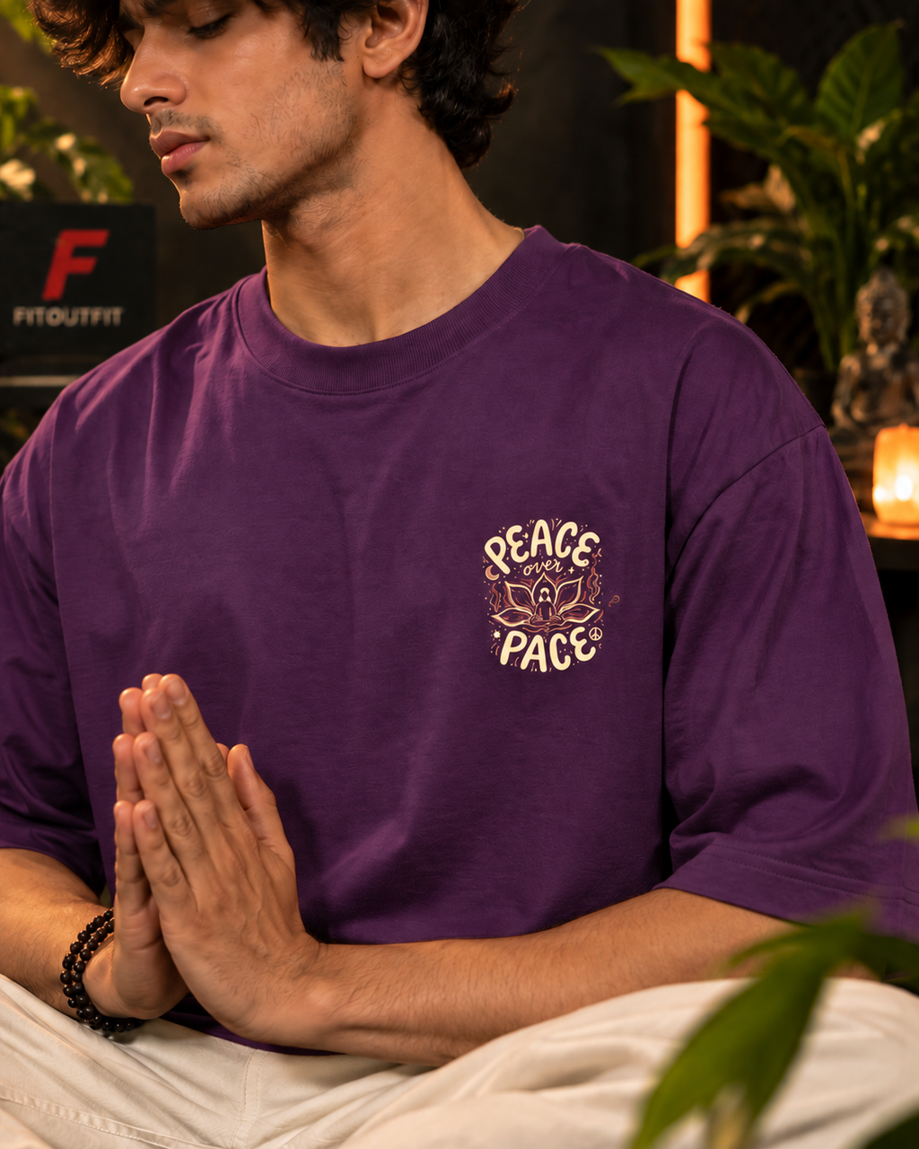 Peace Over Pace Unisex Oversized T-Shirt | Fitoutfit