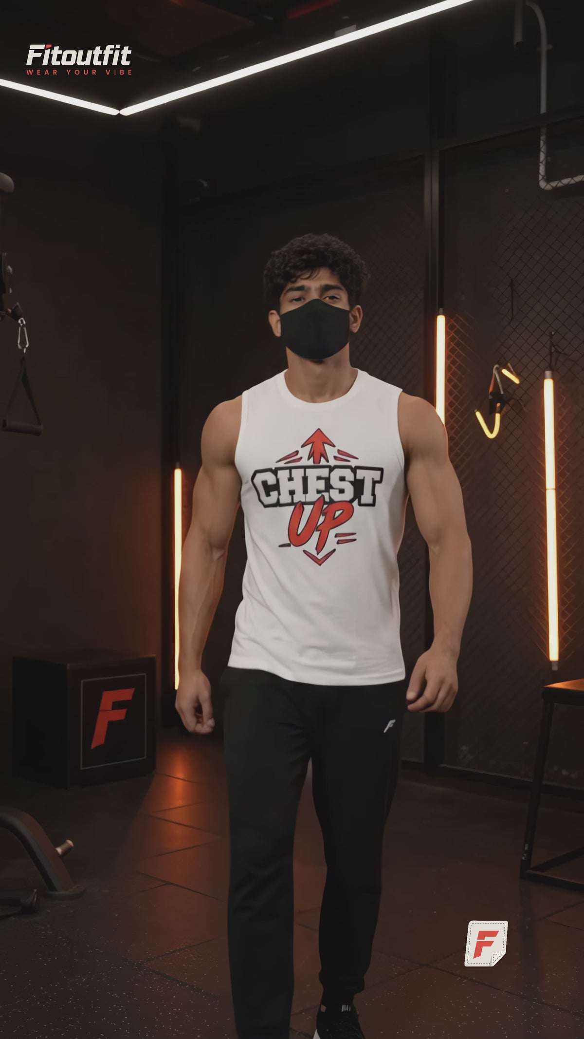 Chest Up – Men’s Sleeveless Gym T-Shirt | Fitoutfit